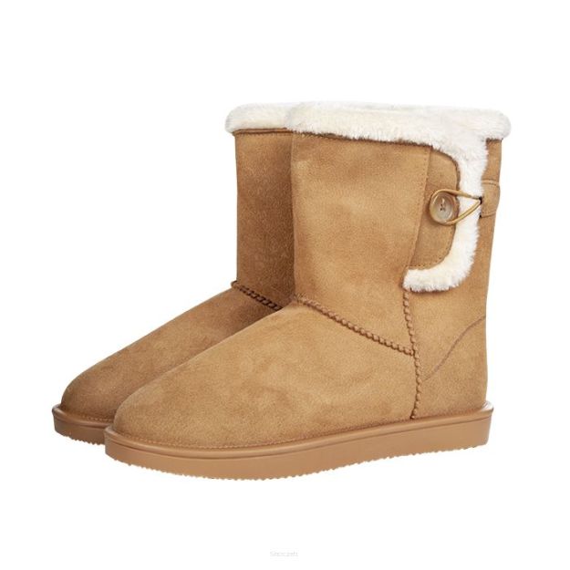 HKM Buty Davos Button Fur, kolor kamel