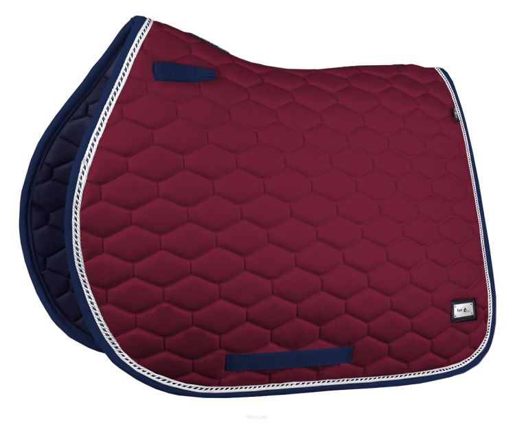 FAIR PLAY Czaprak Hexagon bordowy VS