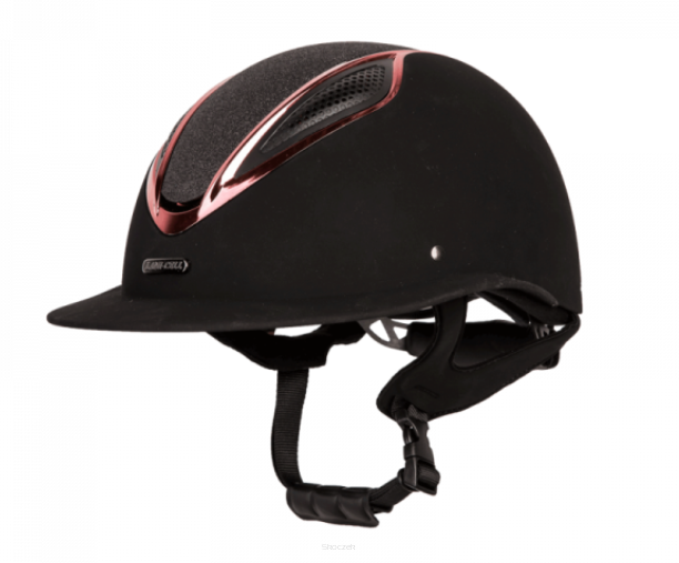 OUTLET LAMI-CELL Kask Artemis, kolor czarny/bordowy, rozmiar M (52-56)