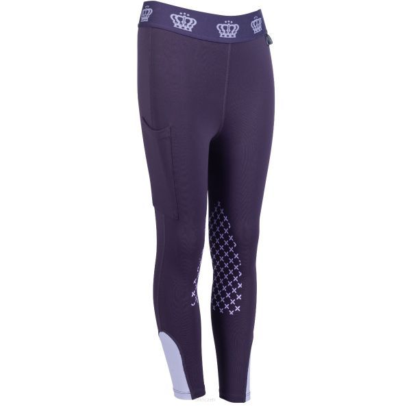 HKM Legginsy Lola, kolor ciemny lila