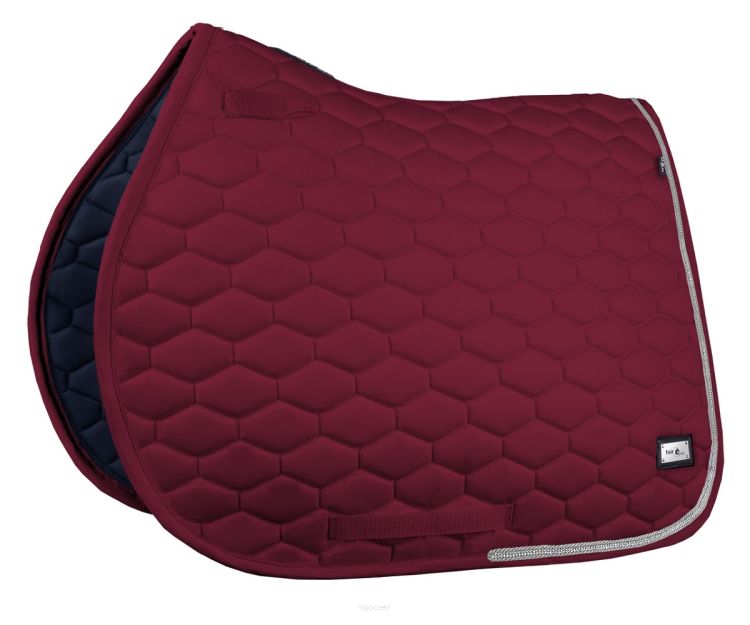 FAIR PLAY Czaprak Hexagon Crystal bordo VS