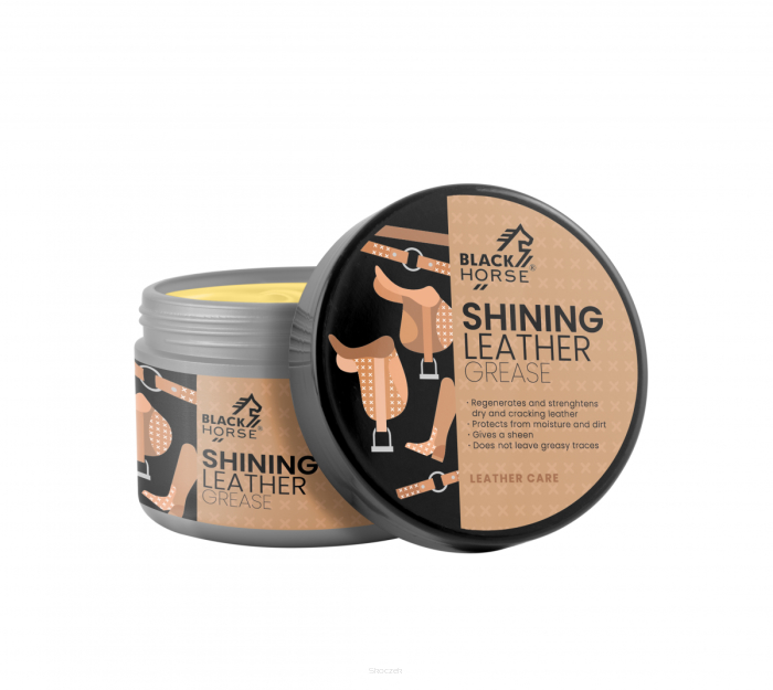 BLACK HORSE Leather Shinning Grease -  impregnat do skór 300 ml
