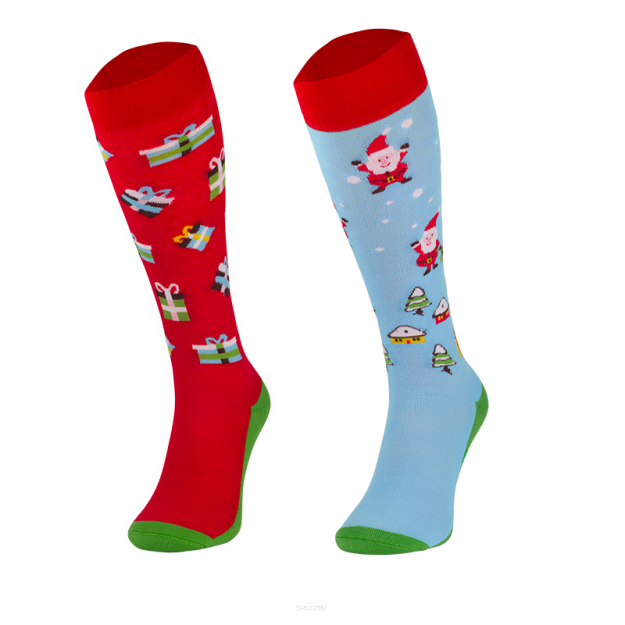 COMODO Podkolanówki Funny Design Soft - Xmas, rozmiar XS (31-34)