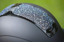 OUTLET HKM Kask Glamour, kolor czarny/kolorowy, rozmiar XS (49-51 cm) - 3