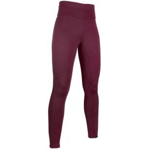 HKM Legginsy jeździeckie Cosy Style, dziecięce, kolor bordowy