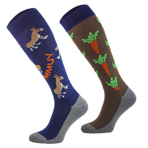 COMODO Podkolanówki Funny Design Soft - Donkey Carrots