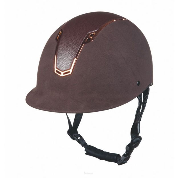 OUTLET HKM Kask Wien Style, kolor brąz/rosegold, rozmiar M-L (57-59)