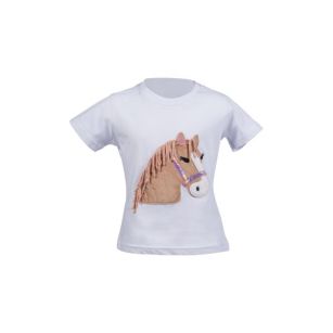 HKM T-shirt Lola Fluffy, kolor biały