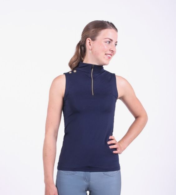 QHP T-shirt sportowy Viviene, kolor granatowy