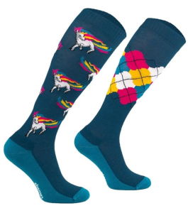 COMODO Podkolanówki Funny Design Soft - Colorful Unicorns