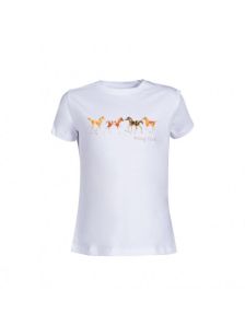 HKM T-shirt dziecięcy Pony Club, kolor biały